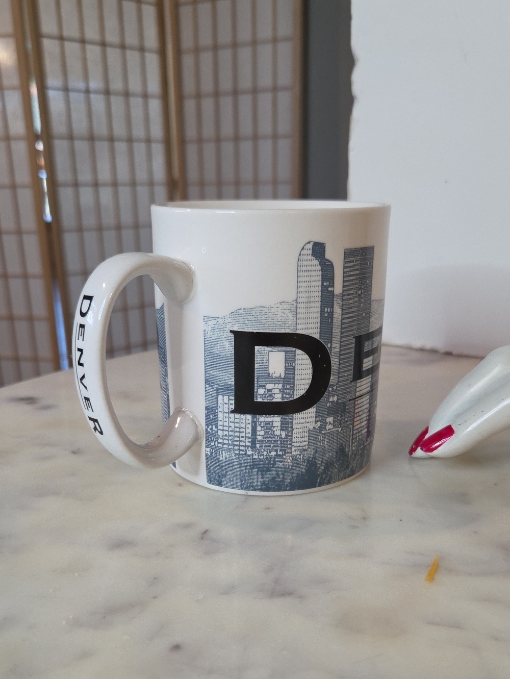 Starbucks Barista Skyline DENVER Ceramic Mug 2002